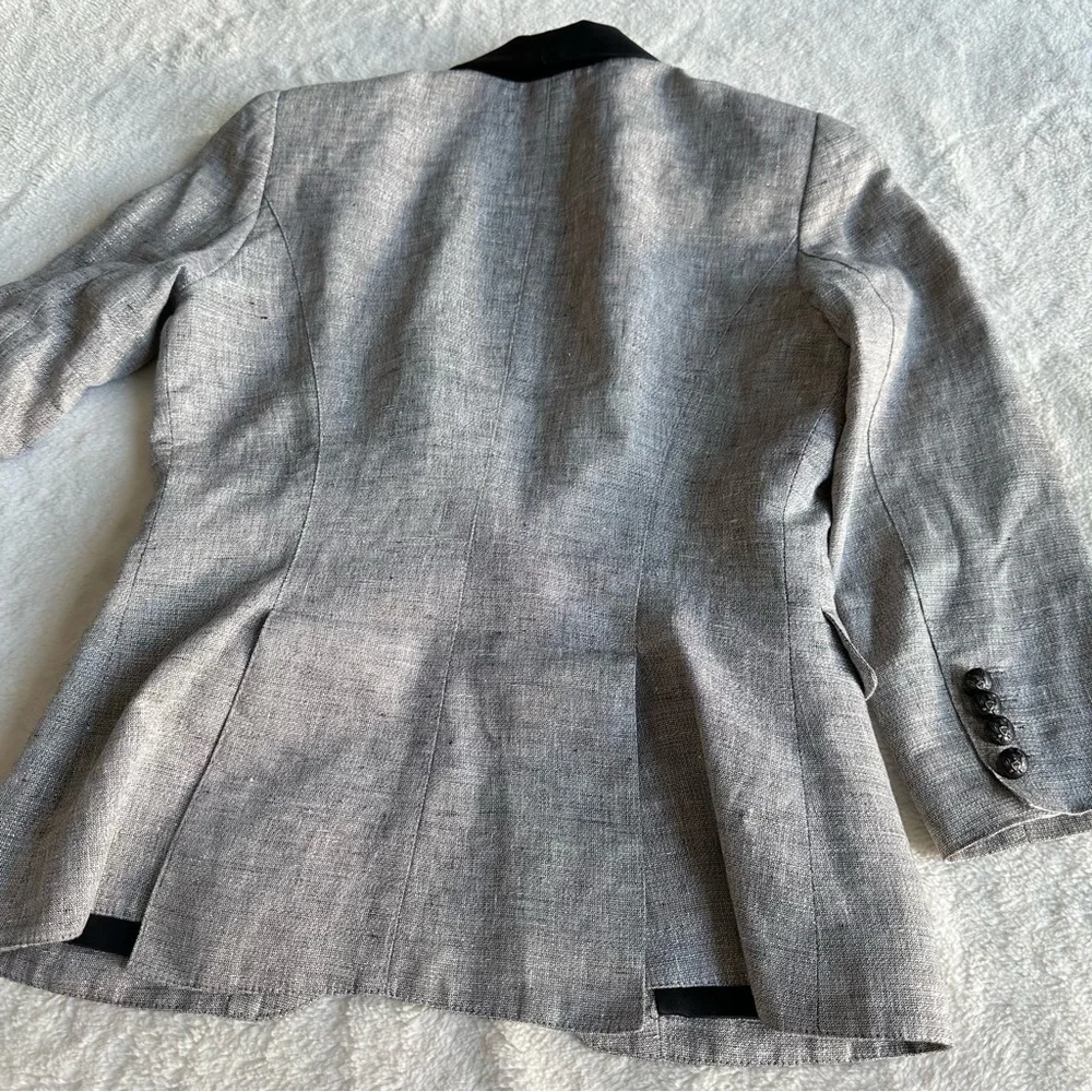 Smythe Gray Blazer with Black Lapel - Picture 7 of 11